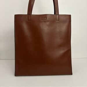 Banana Republic womens brown leather purse shoulder bag tote